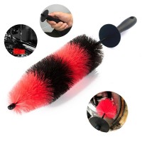 Master Wheel Brush, Easy Reach Wheel and RIM Detailing Brush 18’’ Long Soft Bristle， Car Wheel Brush, Rim Tire Detail Brush,Multipurpose use for Wheels,Rims,Exhaust Tips,Motorcycles,Bicycles